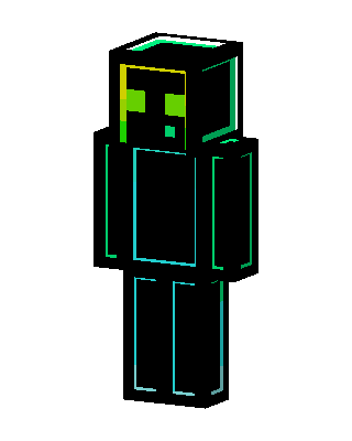 Neon Slime skin, 3D preview