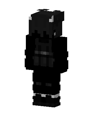 Black Ninja Boy skin, 3D preview