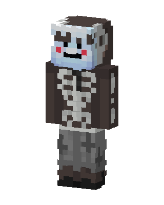 Skeleton Hoodie Minecraft Halloween skin