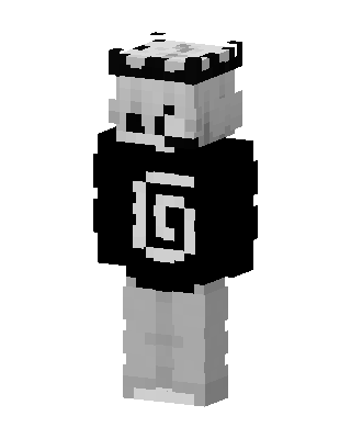 Monochrome Spiral Minecraft Halloween skin