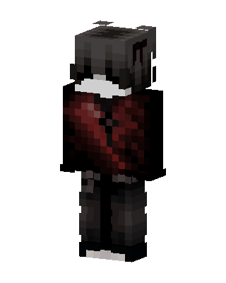 Crimson Hoodie skin, 3D preview