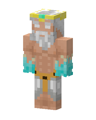 Brown Crowned Hero Boy skin, 3D preview