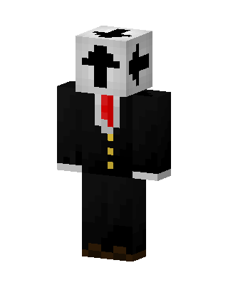 Crossed Suit Man skin, 3D preview
