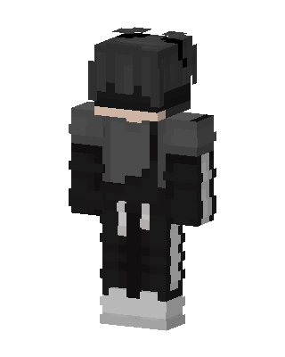 Shadow Hoodie Boy skin, 3D preview