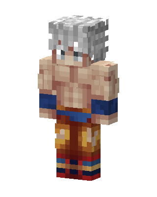 Ultra Instinct Goku skin, 3D preview