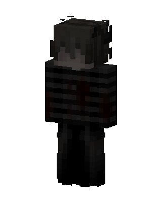 Black Villain Boy Minecraft goth skin