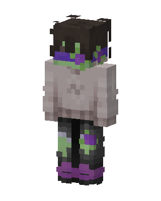 Gray Player Girl skin, 3D preview