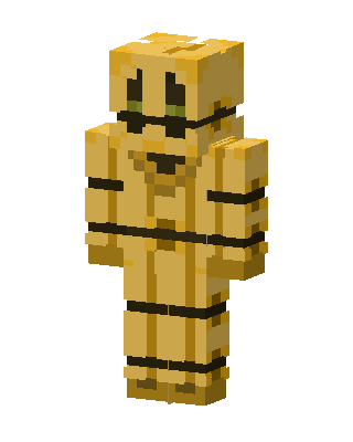 Golden Freddy skin, 3D preview