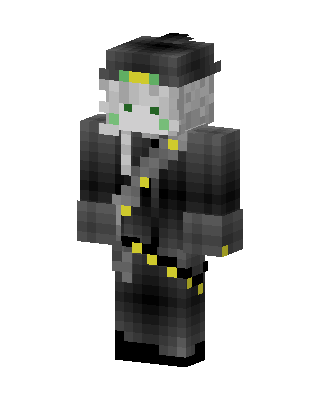 Black Villain Minecraft goth skin