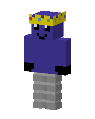 Crowned Blue skin, 3D preview