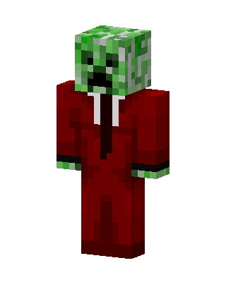 Creeper In Suit skin, 3D preview