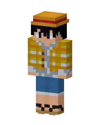 Monkey D. Luffy skin, 3D preview