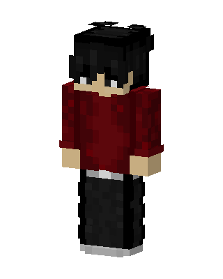 Red Sweater Boy skin, 3D preview