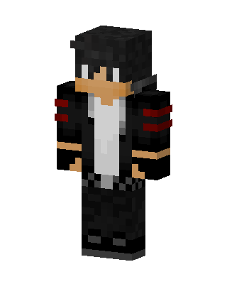 Black Emo Boy Minecraft goth skin