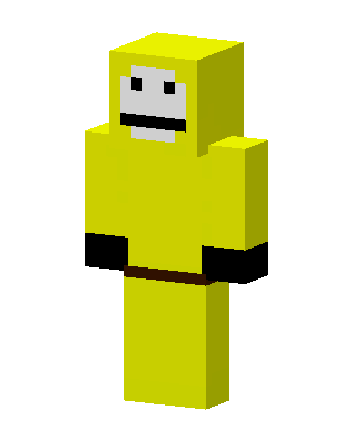 Yellow Raincoat Smiley skin, 3D preview