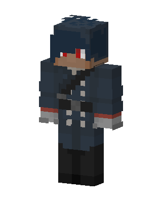 Navy Coat Soldier skin, 3D preview
