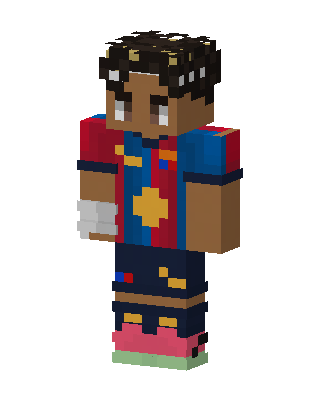 Blaugrana Kid skin, 3D preview