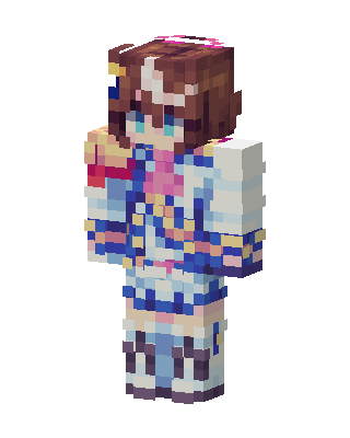 Blue Player Girl Minecraft skin