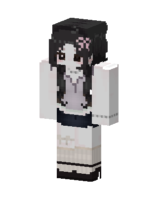 Gothic Bow Girl skin, 3D preview