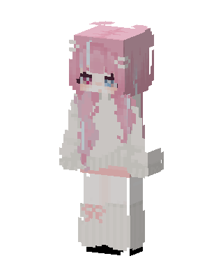 Pink Bunny Girl skin, 3D preview