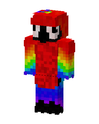 Rainbow Shy Guy skin, 3D preview