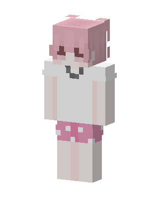 Pink Pajama Girl skin, 3D preview