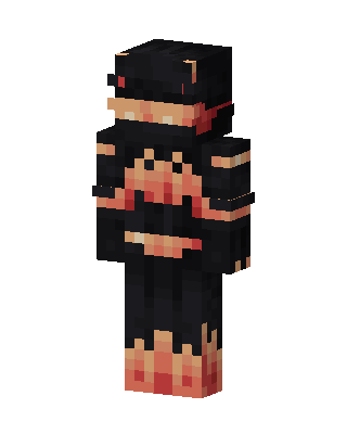 Flame Ninja skin, 3D preview