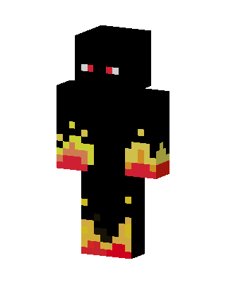 Black Villain Boy Minecraft goth skin