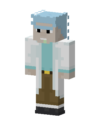 White Player Boy skin, 3D preview