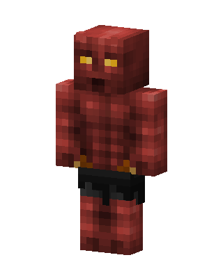Red Glowing Mob Boy Minecraft skin
