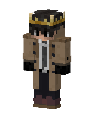 Crowned Trenchcoat skin, 3D preview