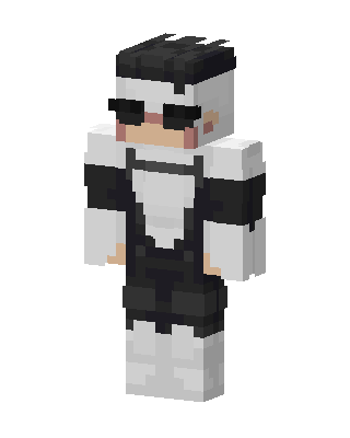Monochrome Shades skin, 3D preview