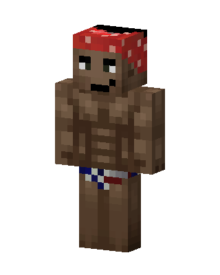 Buff Bandana Guy skin, 3D preview