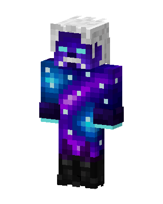 Purple Wizard Boy skin, 3D preview
