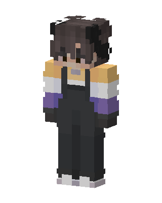 Nonbinary Overalls Minecraft skin