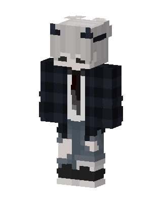 Gray Player Boy skin, 3D preview