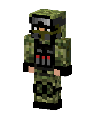 Camo Soldier skin, 3D preview