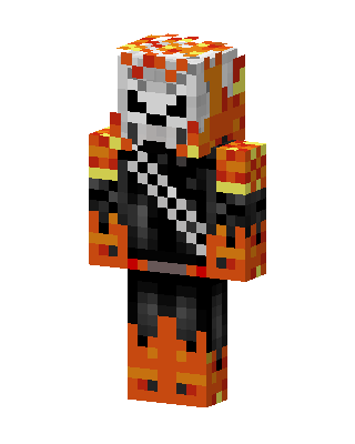 Ghost Rider skin, 3D preview