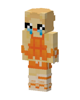 Crying Pumpkin Girl Minecraft skin