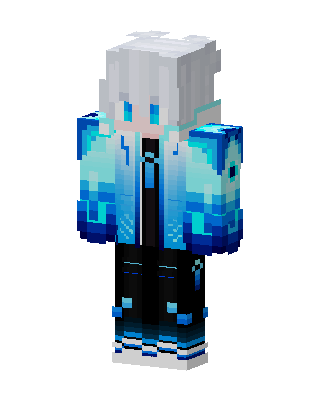 Ice Hoodie Boy Minecraft skin