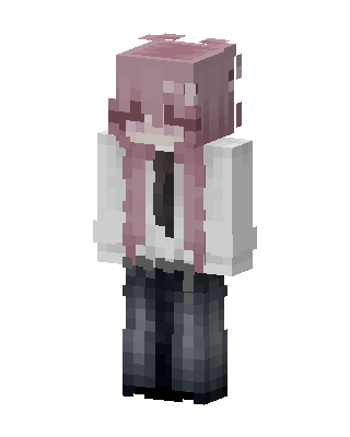 Pink Haired Student skin, 3D preview