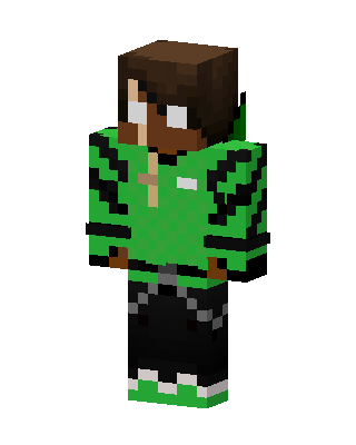 Green Hoodie Boy Minecraft skin
