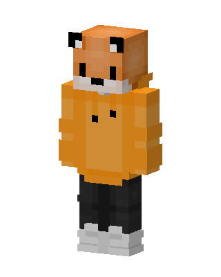 Fox Hoodie skin, 3D preview
