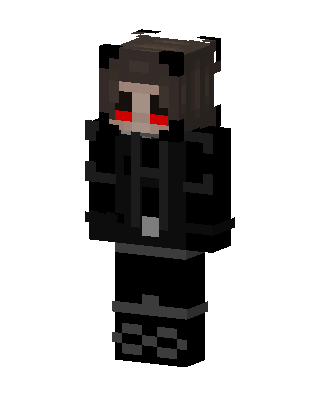 Black Gamer Girl skin, 3D preview
