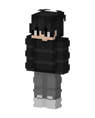 Black Player Boy skin, 3D preview
