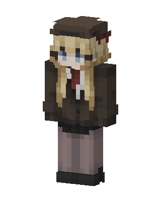 Detective Girl skin, 3D preview