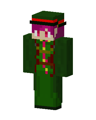 Green Soldier Girl skin, 3D preview