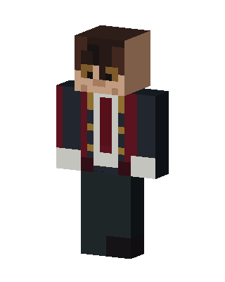 Crimson Vest Gentleman skin, 3D preview