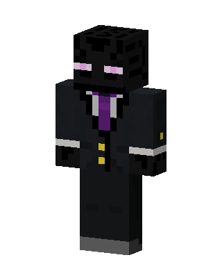 Black Villain Boy skin, 3D preview