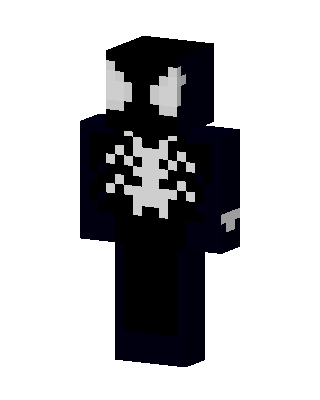 Black Suit Spider-Man Minecraft mob skin